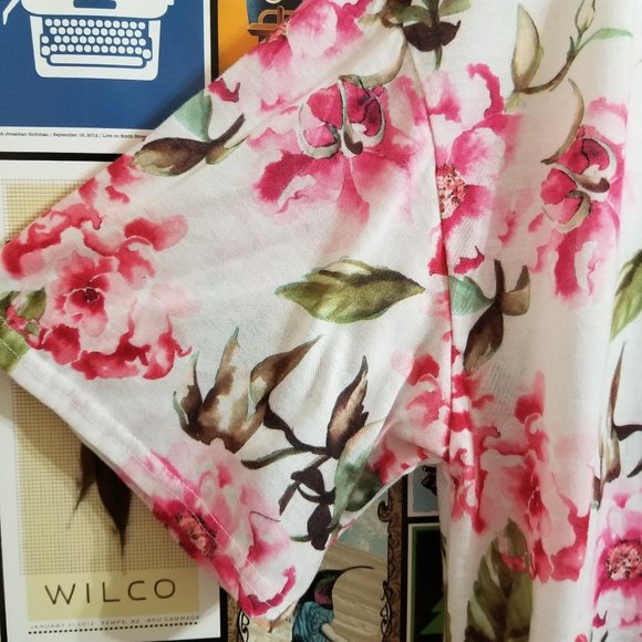 Show Me Your MuMu robe O/S Brie Garden Of Blooms floral rose print open front - Picture 3 of 16